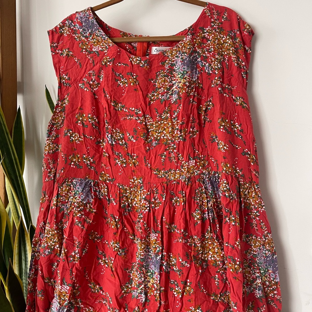 Orange w/ Floral ModCloth Dress